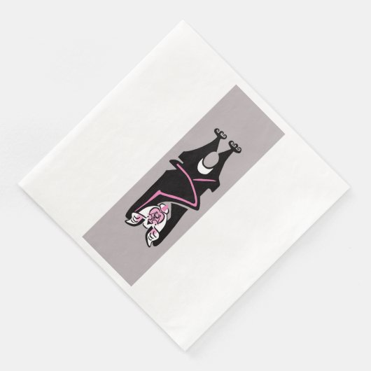 Spooky BAT - Halloween Serviette (Ecke)