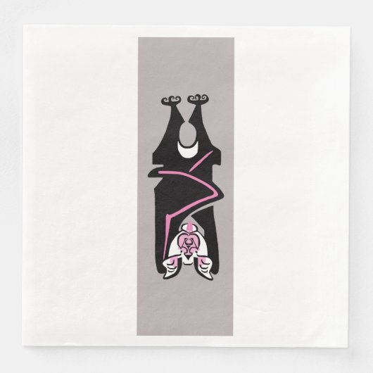 Spooky BAT - Halloween Serviette (Vorderseite)