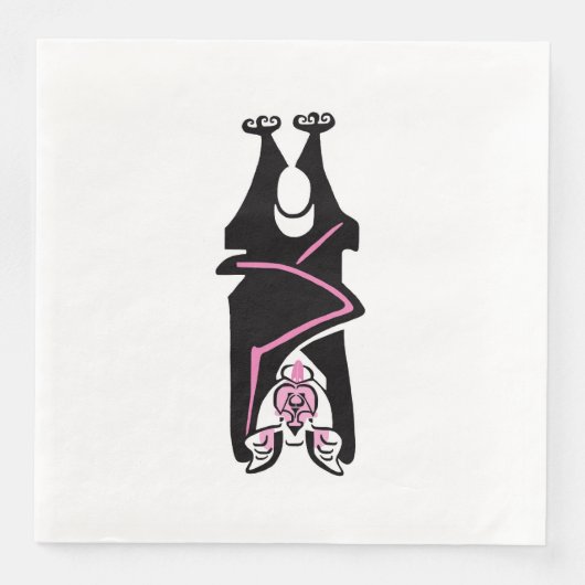 Spooky BAT - Halloween Serviette (Vorderseite)