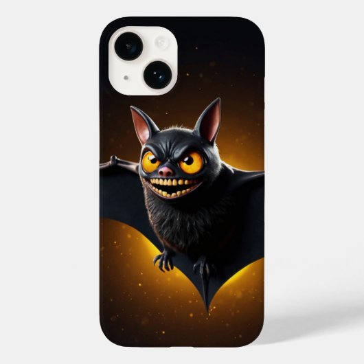 Spooky Bat mit leuchtenden Augen Case-Mate iPhone Hülle (Rückseite)