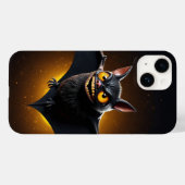 Spooky Bat mit leuchtenden Augen Case-Mate iPhone Hülle (Rückseite (Horizontal))