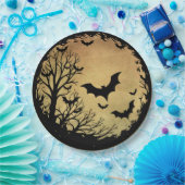 Spooky Bat Moon Pappteller (Party)