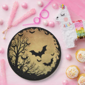 Spooky Bat Moon Pappteller (Party)