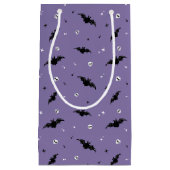 Spooky Bat & Skulls Pattern Halloween-Geschenktasc Kleine Geschenktüte (Vorderseite)