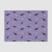 Spooky Bat & Skulls Pattern Halloween-Tissue Seidenpapier (Vorderseite)
