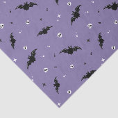 Spooky Bat & Skulls Pattern Halloween-Tissue Seidenpapier (Ausschnitt)
