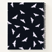 Spooky Bats Black Halloween-Notebook Notizblock (Rückseite)