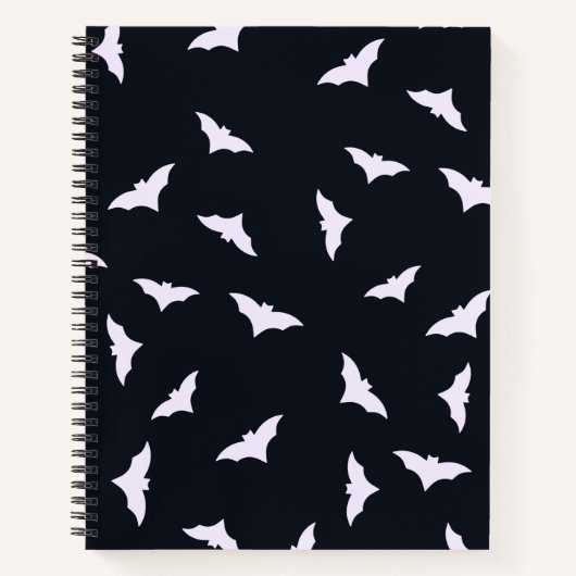 Spooky Bats Black Halloween-Notebook Notizblock (Vorderseite)