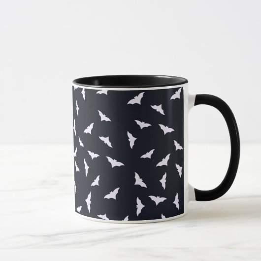 Spooky Bats Black Halloween Tasse (Rechts)