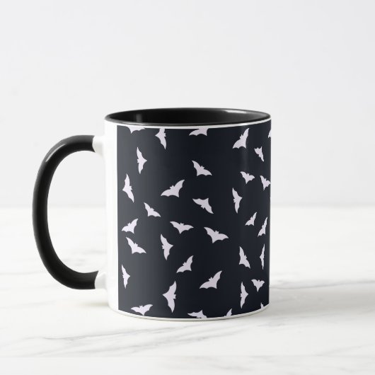 Spooky Bats Black Halloween Tasse (Links)