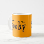 Spooky Bats Halloween Design Kaffeetasse (Vorderseite Links)