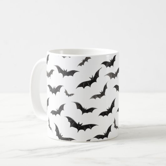 Spooky Bats Halloween Kaffeetasse (Vorderseite Links)