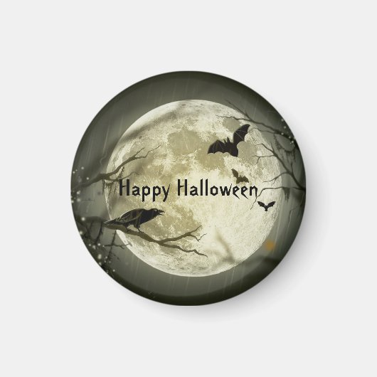 Spooky Bats Halloween Magnet (Vorne)
