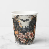 Spooky Bats Halloween Paper Cups Pappbecher (Rückseite)