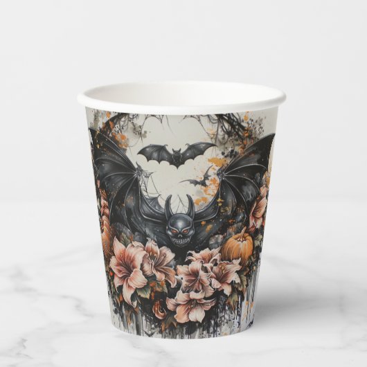 Spooky Bats Halloween Paper Cups Pappbecher (Vorderseite)