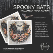Spooky Bats Halloween Paper Napkins Serviette
