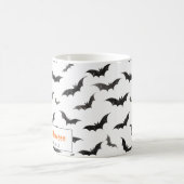 Spooky Bats Personalisiert Happy Halloween Kaffeetasse (Mittel)