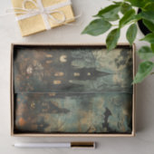 Spooky Bats Spuk Herrenhäuser Halloween Dekoupage Seidenpapier (Geschenk)