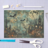 Spooky Bats Spuk Herrenhäuser Halloween Dekoupage Seidenpapier (Handwerk)