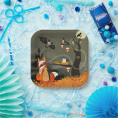 Spooky Bats und Fox Halloween Papierplatte Pappteller (Party)