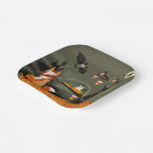 Spooky Bats und Fox Halloween Papierplatte Pappteller (Gewinkelt)