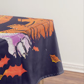 Spooky Beagle Halloween Hexe und Kürbis Tischdecke (Beispiel)