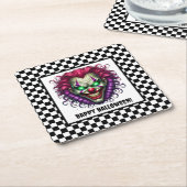 Spooky Beängstigend Clown Halloween Paper Unterset Rechteckiger Pappuntersetzer (angewinkelt)