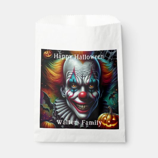Spooky Beängstigend Clown Halloween-Party Personal Geschenktütchen (Vorderseite)