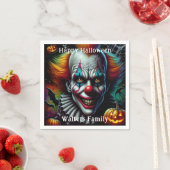 Spooky Beängstigend Clown Halloween-Party Personal Serviette (Beispiel)