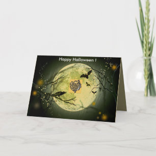 Spooky Beängstigend Crow Gory Happy Halloween Zita Einladung