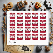 Spooky Beängstigend Fun Ghosts Fledermäuse Tote Bä Quadratischer Aufkleber