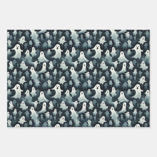Spooky Beängstigend Ghost Geschenkpapier Set (Vorderseite 2)