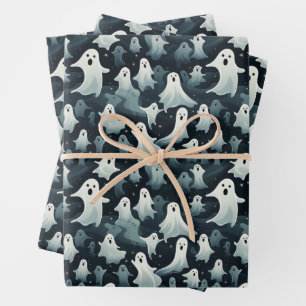 Spooky Beängstigend Ghost Geschenkpapier Set
