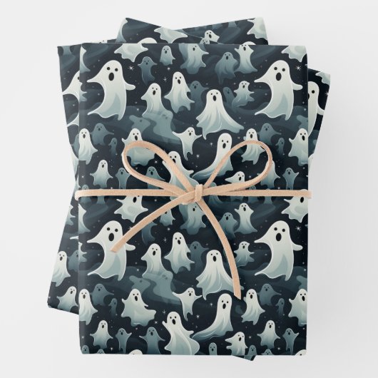 Spooky Beängstigend Ghost Geschenkpapier Set (Beispiel)