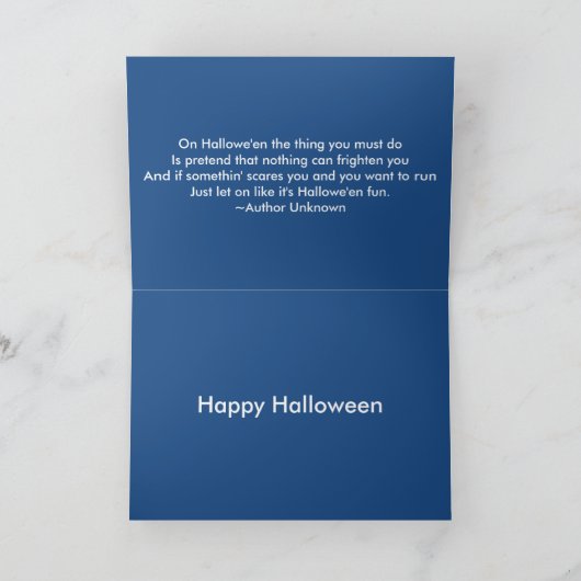 Spooky Beängstigend Grim Sensenmann Totenpferd Karte (Innenseite)