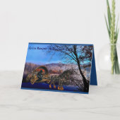 Spooky Beängstigend Grim Sensenmann Totenpferd Karte (Vorderseite)