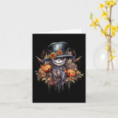 Spooky Beängstigend Halloween Ghost Karte (Gelbe Blume)