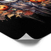 Spooky Beängstigend Halloween Ghost Poster (Ecke)