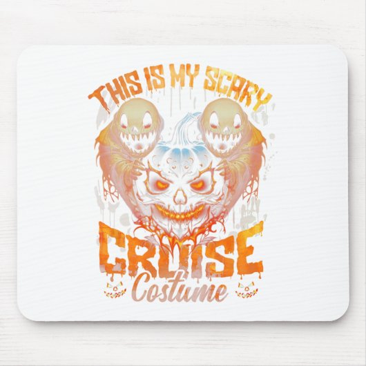 Spooky Beängstigend Skeleton Halloween Mousepad (Vorne)