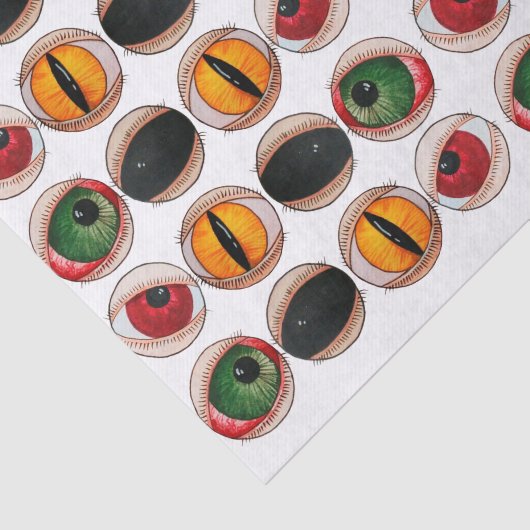 Spooky beängstigenden Zombie Gothie Augen hallowee Seidenpapier (Ausschnitt)