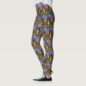 Spooky Bernese Mountain Halloween Hexenkürbis Leggings (Links)
