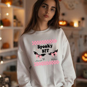 Spooky BESTE FREUNDIN Personalisierter Name Hallow Sweatshirt