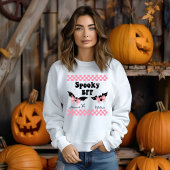 Spooky BESTE FREUNDIN Personalisierter Name Hallow Sweatshirt