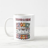 Spooky Besties Pastel Retro Ghost Friends Kaffeetasse (Links)