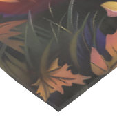 Spooky Bichon Frise Halloween Hexe und Pumpkin Tischdecke (Schrägansicht)