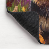 Spooky Biewer Terrier Halloween Hexe und Pumpkin Mousepad (Ecke)