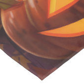 Spooky Biewer Terrier Halloween Hexe und Pumpkin Tischdecke (Schrägansicht)