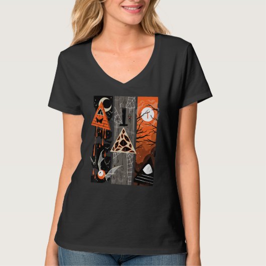 Spooky Billl Triangle Vintage Costume T-Shirt (Vorderseite)