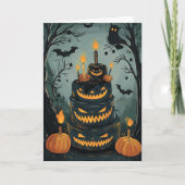 Spooky Birthday Cake Karte (Vorderseite)