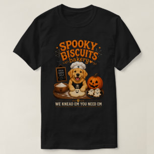 Spooky Biscuits Bäckerei Golden Retriever Hallowee T-Shirt